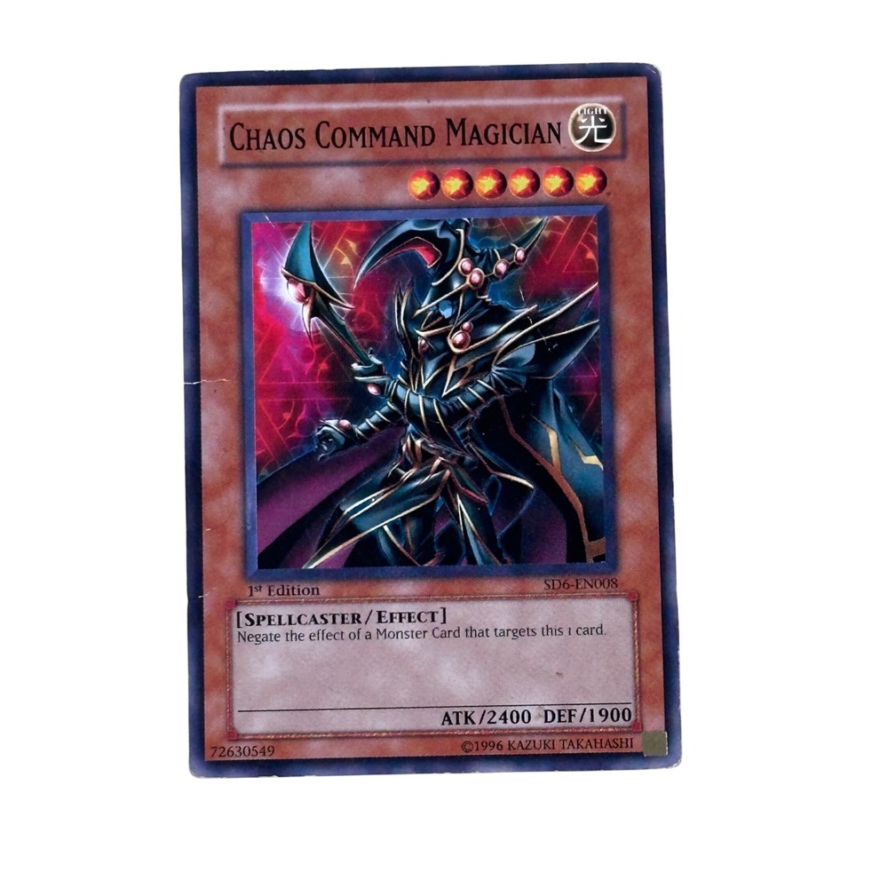 Yu-Gi-Oh! Trading Card‎ Chaos Command Magician 1st Ed SD6-EN008 Ultra Rare
